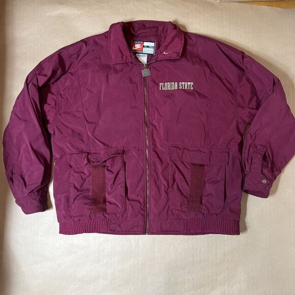 vintage Nike florida state Jacket FSU Team‎ Nike Puffer Winter Jacket Rare Sz XL - Picture 1 of 6